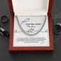 Promise Necklace, Cuban Chain For Men, Gift From Girlfriend, Anniversary Gift for Husband, Boyfriend, for Fiancé, Valentine's Day for Him Christmas Wedding Day, Chain For Him Husband from Wife