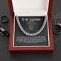 To My Husband Necklace With Message Card, Husband Gift From Wife, Necklace For Husband, Romantic Gift, Unique Husband Gifts, Gift For Husband Birthday Christmas Wedding Day, Chain For Him Husband, Men Anniversary Necklace Husband