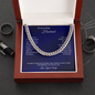 To My Loving Husband Love Your Wife, Gift for Husband, You are my Greatest blessing and I thank my lucky stars for bringing you into my life!, Gifts From Wife, To My Husband Birthday Gift Ideas Cuban Link Chain, Gifts For Men
