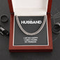 To My Husband I Am So Happy I Have Found My Person, Gift for Husband, Cuban Link Chain Necklace, Gifts For Men, Men Necklace Jewelry For Birthday Christmas Valentines Day, Gifts For Him