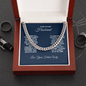 To My Future Husband Necklace With Message Card, Husband Gift From Wife, Necklace For Husband, Romantic Gift, Unique Husband Gifts, Gift For Husband Birthday Christmas Wedding Day, Anniversary Cuban Link Chain Gifts Ideas