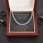 To My Husband Love Your Wife, Husband Necklace from Wife, Necklace for Boyfriend, Mens Cuban Chain Necklace for Fiance, Men Necklaces for Him, Gifts for Men, Birthday Gifts for Boyfriend Husband, Jewelry For Birthday Christmas Valentines Day