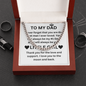 To My Dad Love Your Little Girl, I Love You Moon And Back, Daddy Necklace For Father's Day, Dad Necklace For Men, Necklace Cuban For Dad Fathers Day Christmas Birthday, Necklace Gifts For Papa