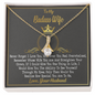 To My Badass wife - To My Wife Necklace - Valentines Day Gifts for Wife - Wife Birthday Gift - Couple Necklace Set - Friendship Necklaces - Customize Couple Necklace - Gift for Soulmate - Necklace for Wife
