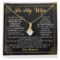 To My Wife Loving Your Husband - To My Wife Necklace From Husband - To My Soulmate Necklace For Women - Necklace For Wife From Husband
