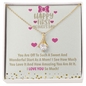 Happy First Mother's Day! I Love You So Much! - Cute Neckless for her - Mother's Day Gift - Soulmate Gift - Romantic Gift for Wife - Diamond Neckless for her - Neckless for Wifey - Neckless for First Mother