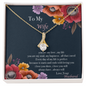 To My Wife - Necklace Gift Set - Handmade jewelry for soulmate - To My Wife Necklace - Valentines Day Gifts For Wife - To My Wife Necklace From Husband - Valentine's day gift - Gift for her