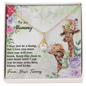Love Message Gift for Mother - To My Mommy From Your Tummy Ryan Giraffe - To My Mom Necklace - Mother's Day Gift - Birthday Gift Necklace Handmade