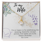 To My Wife Necklace - Gift for Wife Birthday Marriage - Happy Birthday My Love - Handmade Necklace for her - To My Soulmate Necklace - Husband Gift For Wife