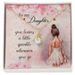 To My Daughter Necklace From Dad With Heartfelt Message & Elegant Box, Gifts For Daughter From Mom, Beautiful Jewelry Gift From Love Daddy Mommy On Graduation, Birthday 2026, Wedding, Valentine's Day