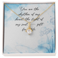 You Are The Rhythm Of My Heart - The Light Of My Soul - A Gift Of Life - Love knot Pendant Necklace - Elegant Style Clavicle Necklace For Wife Girlfriend Valentine's Day - Couple Necklace Set