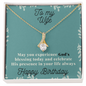 To My Wife Necklace - Gift for Wife Birthday Marriage - To My Wife Necklace - Gift for her Birthday  - Wife Birthday Gift - Soulmate Birthday Gift