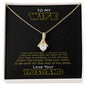 To My Wife Love Your Husband - The Force - Galaxy Necklace - Anniversary Gift For Wife from Husband -  Galaxy Necklace - Birthday Gift Necklace - To My Beautiful Wife Necklace Boxed Jewellery - Husband Gift For Wife - Engagement Gift - Gift For Women