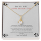 To My Wife - Woman of My Dreams - Necklace - To My Wife Necklace With Message Card - Hand-made Neckless for Beloved wife - Best Birthday Gift for her - Anniversary Gift for her