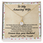 Gift For My Wife - Romantic Wife Gift - Wife Birthday Surprise - To My Amazing Wife Necklace - Gift For Wife - Still Choose You - Love Knot - Customize Couple Necklace  - Valentine's day gift - Gift for her him - Anniversary gift