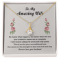 Valentines Day Gifts for Wife - Wife Birthday Gift - Couple Necklace Set - Friendship Necklaces - Best Gift for Her -  Handmade Design for Soulmate Necklace - Silver Colour Design Necklace