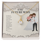 To My Future Wife Necklace - Two hearts for wife - To My Wife Necklace From Husband - To My Soulmate Necklace For Women - Alluring Beauty Necklace for soulmate