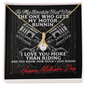To My Smokin' Hot Wife - Happy Mothers Day - Gets my motor runnin' - To My Wife Necklace From Husband - To My Soulmate Necklace For Women - To My Wife Necklace From Husband