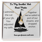 To My Smokin' Hot First Mate - Admired Your Jib Forever Love Necklace - To My Queen - To My Wife Necklace Anniversary Gift For Wife - Gift for wife - Handmade Necklace
