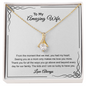 To My Wife Necklace From Husband - To My Soulmate Necklace For Women - To My Wife Necklace With Message Card - wife gift from husband future husband - Custom Necklace For Wife