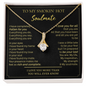 To My Wife Necklace With Message Card - wife gift from husband future husband - Golden colour Neckless for Beloved wife - White Gold Name Necklace - Personalizes Jewelry  Handmade - Love Gift for her