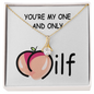 To My Wife Necklace- Valentines Day Gifts for Wife - Special Love Knot Necklace From Husband - Gift for Wife You're My One and Only - to My Wife Necklace From Husband - White Gold Pendant