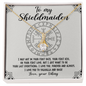 To My Shieldmaiden Necklace - Love Your Viking - To My Shieldmaiden Necklace - Love Your Viking - To My Wife Necklace From Husband - Handmade Necklace for wife