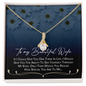 Couple Necklace Set - Friendship Necklaces - Valentines Day Gifts For Wife - Wife Birthday Gift - To My Beautiful Wife Necklace - To My Wife Necklace