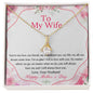 To My Wife Mother's Day Necklace - Happy Mother's Day - Handmade jewelry for wife -  Necklace with love message for wife - Husband Gift For Wife - My Future Wife - Anniversary Gift For Wife