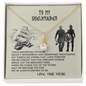 Premium Necklace for Your Beloved Shieldmaiden - From Viking - Love Your Viking - to My Wife Necklace From Husband - Gift for Your Beautiful Soulmate - Necklace for Wifey - Gift for Soulmate