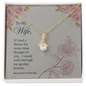 To My Wife Necklace - Sweetest Hearts for wife - Necklace For Wife From Husband - Gifts For Her - Birthday Gifts For Wife - Anniversary Gift for her