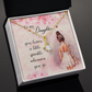To My Daughter Necklace From Dad With Heartfelt Message & Elegant Box, Gifts For Daughter From Mom, Beautiful Jewelry Gift From Love Daddy Mommy On Graduation, Birthday 2026, Wedding, Valentine's Day