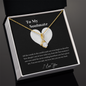 To My Wife Necklace With Message Card - Wife Gift From Husband Future Husband - Couple Necklace Set - Friendship Necklaces - Customize Couple Necklace - to My Soulmate Necklace for Women