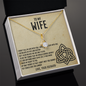 To My Wife Necklace, Valentines Day Gifts for Wife -  Wife Birthday Gift - Necklace for Your Wife - an Eternal Love - Love Your Husband - to My Wife Necklace With Message Card - Wife Birthday Gift - Anniversary Gift for Wife From Husband