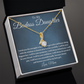 Badass Daughter Necklace Gift from Mom, To My Daughter Jewelry, Birthday Graduation Christmas Gift for Daughter, Inspirational Message Card, Elegant Necklaces with Sentimental Message
