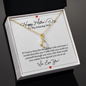 To My Wife Necklace With Message Card - Anniversary Gift for Wife - Perfect Wife & Mom Mother's Day Necklace - to My Amazing Wife - to My Wife Necklace - Romantic Gift for Wife