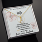 Gift for Wife From Husband - To My Beautiful Wife - Love From Your Husband  - White Gold Name Necklace -  14K Solid Gold Name Pendant -  Gold Woman Name Jewelry - Valentines Day Gifts For Wife -  Wife Birthday Gift