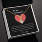 Couple Necklace Set - Friendship Necklaces - Customize Couple Necklace - Gift For My Wife - Romantic Wife Gift - To My Soulmate Necklace For Women - Golden colour Neckless for Beloved wife