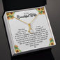 Gift For Wife - Unconditional Love - Love Knot - To My Wife Necklace From Husband - To My Soulmate Necklace For Women - Diamond colour Neckless for Beloved wife, Pretty Neckless Gift for wifey,