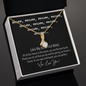 Mom Cute Memorable Mother's Day Gift - We Love You - Personalized Anniversary Gift for Wife -  Valentines Day Gift - Necklace with love message for wife  -  Gift For Her, Personalizes Jewelry -  Handmade