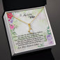 To My Love Wife Necklace - Love your husband lathan - Love Your Husband Lathan - Love knot Pendant Necklace  - Message card for wife