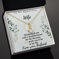 to My Wife Necklace With Message Card - Anniversary Gift for Wife - Couple Necklace Set - Friendship Necklaces - Customize Couple Necklace - Handmade Necklace for Wife
