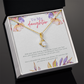 To My Daughter Necklace From Dad With Heartfelt Message & Elegant Box, Gifts For Daughter From Mom, Beautiful Jewelry Gift From Love Daddy Mommy On Graduation, Birthday 2026, Wedding, Valentine's Day