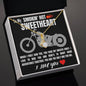 To My SMOKIN' HOT SWEETHEART I Love You - Biker - To My Wife Necklace - Valentines Day Gifts For Wife - To My Wife Necklace From Husband - To My Soulmate Necklace For Women