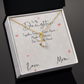 To My Daughter Meaningful Message Card Jewelry Box, Gift for Daughter's Birthday Graduation, Thoughtful for Her from Mom, 2026 Birthday Alluring Beauty Necklace