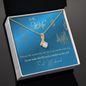 To My Wife Necklace - BEAUTIFUL EID GIFT FOR WIFE - LOVE KNOT - To My Wife Necklace From Husband - To My Soulmate Necklace For Women- Necklace For Wife From Husband - Gift for Eid Mubarak