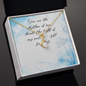 You Are The Rhythm Of My Heart - The Light Of My Soul - A Gift Of Life - Love knot Pendant Necklace - Elegant Style Clavicle Necklace For Wife Girlfriend Valentine's Day - Couple Necklace Set