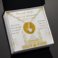 Beautiful Eid Gift for Wife - Dearest Wife, Valentine's day gift ,Gift for her him ,Anniversary gift,  Allah Pendant 18k Gold plated Minimalist, Customize Couple Necklace ,Valentine's day gift ,Gift for her him