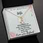 Personalized To Wife Keepsake - Handmade Necklace for wife - Romantic message card for soulmate - Customize Couple Necklace  - Wife Gift - Wife Necklace - Soulmate Gift - Soumate Necklace