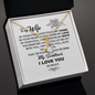 To My Wife - Heart Pendant Necklace - To My Wife Necklace With Message Card - Anniversary Gift For Wife - To My Wife Necklace - Husband Gift For Wife - Engagement Gift - Gift For Women - Birthday Gift